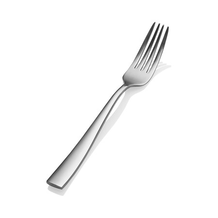 Bon Chef Manhattan, Dinner Fork, Euro, Solid Handle, Mirror Finish, 18/10, 8.38" , set of 12 S3017